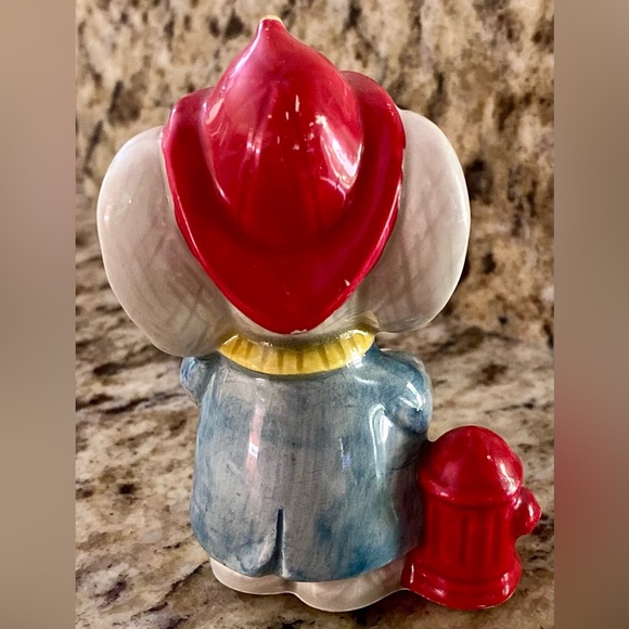 Vintage Porcelain Elephant Firefighter Figurine - Picture 4 of 5